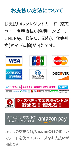 お支払方法について